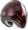 Of 17 Open Face Helmet Wine Red Xl