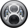 CUSTOM DYNAMICS Headlamp - 7" - LED - Chrome CD-7-13-C