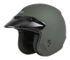 Of 2 Open Face Helmet Matte Green Md
