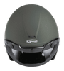 Of 2 Open Face Helmet Matte Green Md