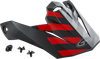 Visor W/Screws Fame Mx 86 Matte Black/Red/Silver