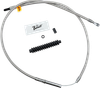 BARNETT High-Efficiency Stainless Steel Clutch Cable for Harley-Davidson - Standard - '86-'11 Sportster 1023010020HE