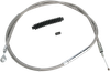 BARNETT High-Efficiency Stainless Steel Clutch Cable for Harley-Davidson - +6" - '89-'06 Touring 102301000506