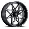 ITP Tornado 14X7 / 4x136 BP / 5+2 Offset Matte Black w/ Milled Accents Wheel