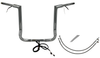 FAT BAGGERS INC. EZ Install Wired 1-1/2" Flat Top Handlebar Kit - 16" - Chrome 602216