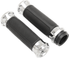 PERFORMANCE MACHINE (PM) Overdrive Custom Grips - TBW - Chrome 0063-2082-CH