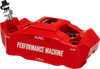 PERFORMANCE MACHINE (PM) Radial Mount Caliper - Front Left - Red 0052-2427-RC