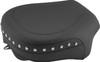 Mustang 08-21 Harley Electra Glide,Rd Glide,Rd King,Str Glide Pass Seat(13.5wide)/Studs - Black