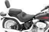 Mustang 06-17 Harley Softail Wide Tire (200mm) Standard Touring 1PC Seat - Black