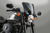 National Cycle Fits 52-56 mm. O.D. Mohawk Black Hardware/Straight Bracket/Windshield-Dark Tint