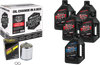 MAXIMA RACING OIL Sportster Synthetic 20W-50 Oil Change Kit - Chrome Filter 90-119015PC
