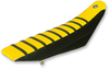 FLU DESIGNS INC. Pro Rib Seat Cover - Yellow/Black - RMZ250 '10-'18 45504