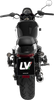 LEOVINCE Classic Racer Slip-On Muffler - Black - Claibro 700 15012BU