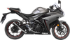 LEOVINCE LV-10 Black Edition Slip-On Muffler - Stainless Steel - YZF-R3 15212BU