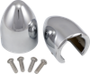 BARON Fork Bullets/Axle Nut Covers - Chrome BA-7800U