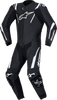 ALPINESTARS Missile v3 1-Piece Leather Suit - Black/White - US 50 / EU 60 3150127-12-60