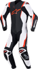 ALPINESTARS Missile v3 1-Piece Leather Suit - Black/White/Red Fluo - US 48 / EU 58 3150127-1231-58