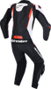 ALPINESTARS Missile v3 1-Piece Leather Suit - Black/White/Red Fluo - US 48 / EU 58 3150127-1231-58