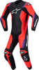 ALPINESTARS Missile v3 1-Piece Leather Suit - Black/Red Fluo/ Purple - US 42 / EU 52 3150127-1682-52