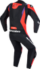 ALPINESTARS Missile v3 1-Piece Leather Suit - Black/Red Fluo/ Purple - US 42 / EU 52 3150127-1682-52