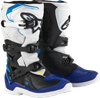 ALPINESTARS Youth Tech3S Boots - White/Black/Blue - US 3 / EU 35.5 2014024-2179-3