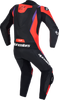 ALPINESTARS Missile v3 1-Piece Leather Suit - Black/Red Fluo/ Purple - US 44 / EU 54 3150127-1682-54