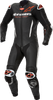 ALPINESTARS GP-R7 1-PC Leather Suit - Black/White/Red Fluo - US 46 / EU 56 3150125-1231-56
