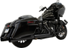BASSANI XHAUST 4-1/2" Slip-On Mufflers - Black 1F745B