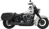 BASSANI XHAUST 4" Slip-On Muffler with 2-1/2" x 10" Baffle Core - Black - 49-State 1S38FB