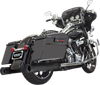 BASSANI XHAUST DNT Straight Can Mufflers for '95-'16 FL - Black 1F7DNT5B