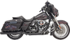 BASSANI XHAUST Down Under Exhaust - Black - Straight Can 1F76RB