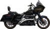 BASSANI XHAUST Sweeper Radial Exhaust System with Heat Shields - Chrome 1F21F