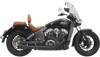 BASSANI XHAUST 2:1 Exhaust - Black - Short - Scout 8S12JB
