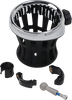 CIRO Drink Holder - 7/8"-1" Handlebar Mount - Chrome/Black Clamp 50413