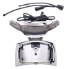 CIRO Taillight/License Plate Holder - Light Smoke Lens - Chrome 40353