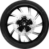 COASTAL MOTO Hurricane Front Wheel - Black Cut (21") | Rotors (11.8") | Dunlop AE2 Tire (130/60B21) PKG2-HUR213BC-ABST