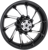 COASTAL MOTO Wheel - Hurricane 3D - Rear - Single Disc/with ABS - Black Cut - 18x5.5 3D-HUR185BCABST