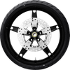 COASTAL MOTO Daytona Front Wheel - Black (21") | Rotor (11.8) | Dunlop AE Tire (130/60B21) PKG2-DAY213SB-ABST