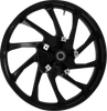 COASTAL MOTO Wheel - Hurricane 3D - Front - Dual Disc/without ABS - Black - 21x3.5 3D-HUR213SB07
