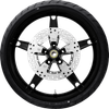 COASTAL MOTO Daytona Front Wheel - Black (21") | Rotor (12.6) | Dunlop AE Tire (130/60B21) PKG-DAY213SB-24ABST