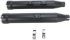 COBRA Slip-On Mufflers with Race Pro Tips - 3" - Black - '07-'17 FLSTF/FXSTD 6051B