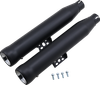 COBRA Neighbor Hater Slip-On Mufflers - Black - FLHC/FLHCS/FLDE 6048B