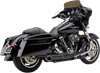 COBRA Turn Out 2-into-1 Exhaust System - Black 6270B-1