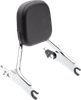 COBRA Detachable Backrest - Chrome - Short - Chieftain 502-2205