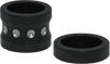 COVINGTONS Axle Spacers - Dimpled - Black - with ABS - Pair C0015-B