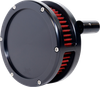 FEULING PARTS Slim BA Air Cleaner Kit - Black - Red Filter - '08-'17 Twin Cam 5453-S