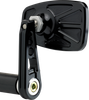 JOKER MACHINE Mirror - Cafe - Side View - Rectangle - Black - Straight 09-314-DB
