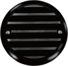 JOKER MACHINE Points Cover - Finned - 2 Hole - Black Anodized/Silver 02-98TC