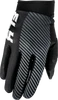 Youth F 16 Gloves Black/White Yxs