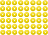 WOODY'S Round Digger® Support Plates - Hi Vis Yellow - 5/16" - 48 Pack AWA- 3830
